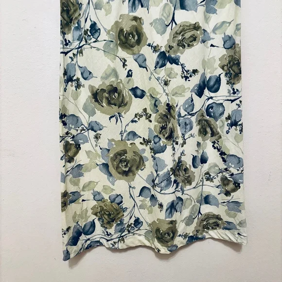 Norton Vintage Green Floral Sleeveless Petites Dress - Picture 3 of 7